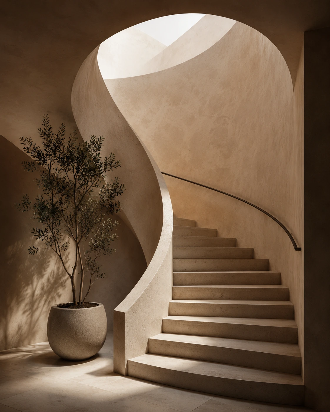 A sculptural interior by IDH